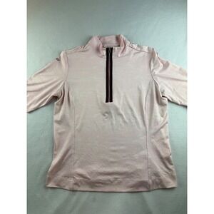 Tail Tech Pink Camo Print 1/4 Zip Golf Pullover Shirt Women Medium